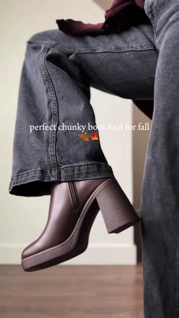 Comfortable chunky boot #boots #chunkyboot #fallboot #FashionDeals #ankleboots 