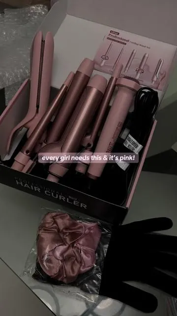 A must need 😩💖 #curlingiron #girlytok #pink #wig 