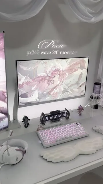 i’m in love with my new monitor from @Pixio Gaming 🖥️ 🤍 #pixio #tiktokshopblackfriday #tiktokshopcybermonday #tiktokshopcreatorpicks #blackfriday 