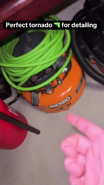 This air blaster is the perfect addition to any diy or professional detailer #detailing #interiorcleaning #cleancar #tornador #aircompressor 