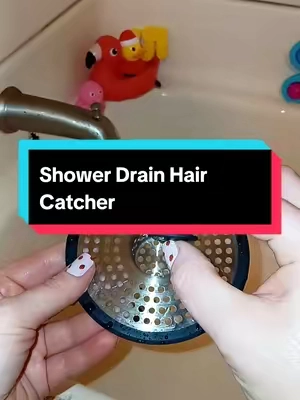 this shower drain hair catcher has kept me from having to call a plumber. #showerdrain #haircatcher #cloggeddrain #tubdrain #tiktokshopblackfriday 