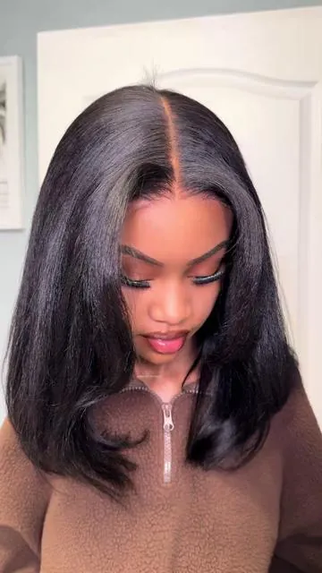 This natural bob wig is so flattering I forgot it’s not my real hair 🤭🎀@nadula hair @nadulahairwig @nadulahairshop_ #tiktokshopblackfriday #styleandsparkle #wigssale #wigtok #naturalwig 