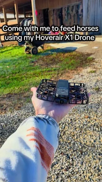 This Hoverair X1 Pocket-Sized Drone makes creating content so easy! The video quality is amazing and it has several different modes to capture exactly what you have in mind! Grab one now while they are on sale! #hoverairx1 #drone #pocketdrone #horse #tiktokshopblackfriday 