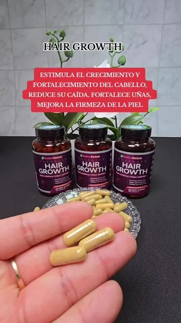 Hair Growth de Rainbow Nutrients Vitaminas Avanzadas para el crecimiento del cabello, aumenta el grosor detiene su caída, fortalece uñas y mejora la piel   #hairgrowth #vitaminasparaelcabello  #tiktokshopcreatorpicks #supplements #tiktokshopblackfriday 