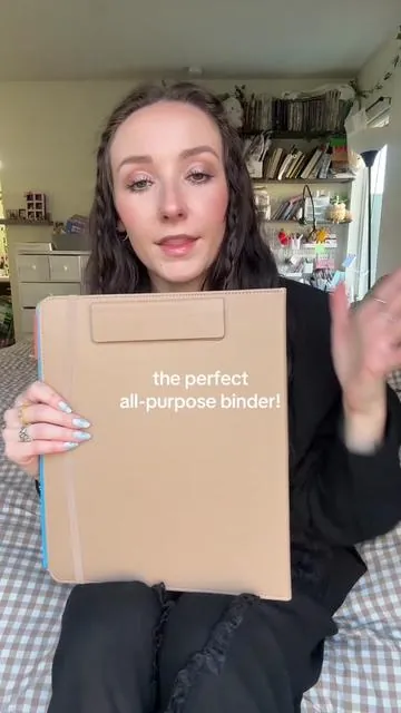 magnetic clipboard binder with all these organizational inserts! She’s perfect #officesupplies #teachersoftiktok #stationery #tiktokshopblackfriday #tiktokshopcybermonday 