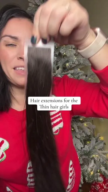 Seamless tape in hair extensions.  #tapeinhairextensions #hairextensions #seamless #tiktokshopblackfriday #tiktokshopcybermonday 