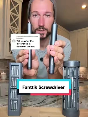 Replying to @Shannon Gillespie they are both great, but one is a lot more powerful #electricscrewdriver #screwdriver #tools #giftsforhim #tiktokshopblackfriday @Fanttik 
