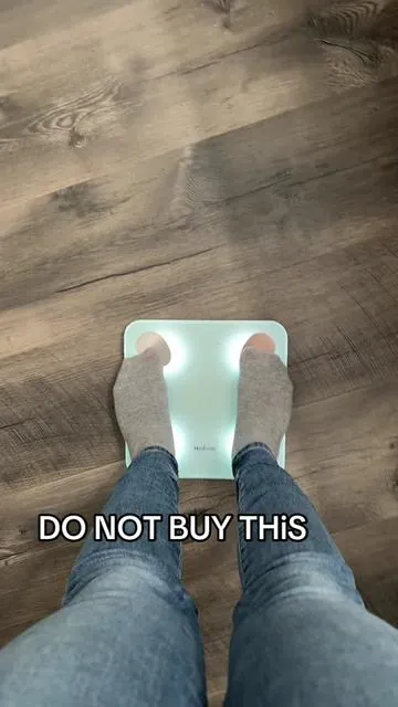 Do not buy this unless you want your feelings hurt real quick #scale #bodyfat #smartscale #weightloss #weightlossmotivation 