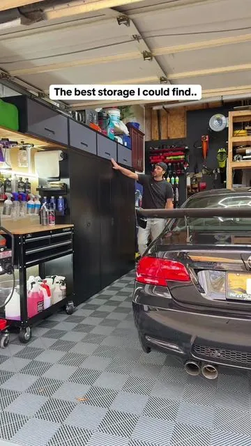 Turn your garage into an actually organized workspace with this heavy-duty metal storage cabinet. Lockable doors, adjustable shelves, and tons of space for tools, supplies, detailing products, and everything that normally sits on the floor.   #tiktokshopcreatorpicks #tiktokshopblackfriday #tiktokshopcybermonday #NewFunPicks #superbranddayBFCM