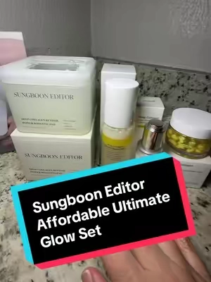 Sungboon Editor Affordable Ultimate Glow Set Bundle. Best skincare routine over 50. @SUNGBOON EDITOR #sungbooneditor #over50skincare #over40skincare #tiktokshopcreatorpicks #tiktokshopblackfriday 