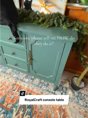 It’s so beautiful 🥹 #consoletable  #tiktokshopblackfriday  #ttssoutheast  #tiktokshopholidayhaul  #tiktokshopcreatorpicks  best gift for her. A gift she really wants. RoyalCraft console table. 
