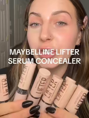 NEW serum concealer from Maybelline under $15! Lifter Serum Concealer ✨ peptides help target lines ✨ caffine to depuff ✨ radiant full coverage I’m wearing shade 35 FREE brush for a limited time while supplies last so run! @Maybelline NY  #maybellinepartner #maybelline #concealer #affordablemakeup #tiktokshopcreatorpicks 