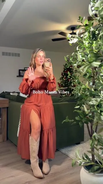 @md_sometimes_funny maybe we should have one moreeee? 🥹😅 Maternity dress or not, this is stunning and so boho chic! #tiktokshopblackfriday #tiktokshopcybermonday #fashiondeals #tiktokshopcreatorpicks #bohodress 