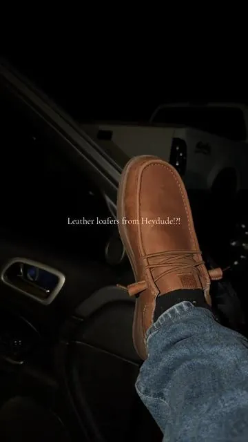 Leather loafer Heydude @HeyDude 