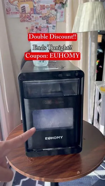 this ice maker turns water into pebbles and nuggets in under a half hour!! #nuggeticemaker #icemaker #kitchenmusthaves #tiktokshopfalldealsforyou #tiktokshopblackfriday *deal and price accurate upon timof filming*