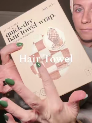 Dry your hair faster, without frizz and damage! Plus it’s cute! @Kitsch LLC #hairtowel #hairtowelwrap #hairtowels #tiktokshopcybermonday #tiktokshopblackfriday 
