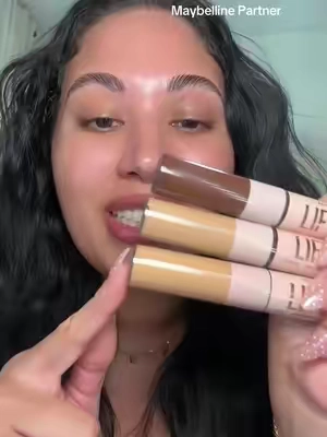 a concealer that blurs, lifts, and SNATCHES your face 😋 and also you get a FREE concealer brush while supplies last!! @Maybelline NY #maybellinepartner #maybellinelifterserumconcealer #literserumconcealer #skincareinfusedmakeup #tiktokshopcreatorpicks 