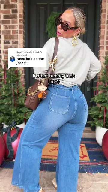 Replying to @Molly Servin •	If you see me looking snatched… mind your business, it’s the jeans💅🏼#halarajeans #tummycontroljeans #womenjeans #tiktokshopblackfriday #jeansoutfit  @Halara @Halara shop 