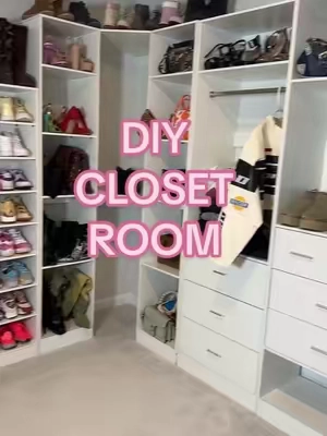 Build your dream closet room while on flash sale!!! #diyclosetmakeover #closetroom #tiktokshopcybermonday #tiktokshopblackfriday 