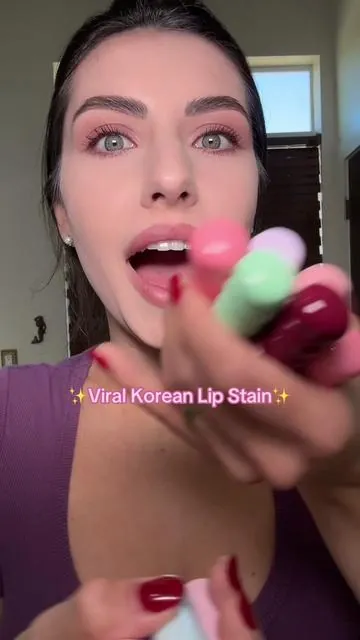 The most viral KBeauty lip stain is on the TikTok Shop! 💕✨  it stains your lips SO quickly and leaves the prettiest, long lasting tint! 💋 #colorgram #fruityglasstint #glosstostain #lipstain #lipcombo    @colorgram.official