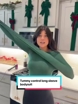 A tummy control long sleeve bodysuit that’s so comfortable and snatching! #longsleevebodysuit #longsleevshirt #longsleeve #bodysuit #christma @PUMIEY 