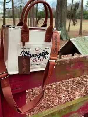 Wrangler Tote Bag Guitar Strap Satchel Western Purse Multi Pocket #tiktokshopcybermonday #tiktokshopcreatorpicks 