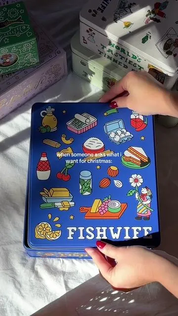 tinned fish please !!! we’re 20% off *almost everything* now until tuesday 12/2 🎏🎏🎏🎏 #fishtok #christmasgiftideas 