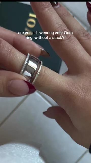 Oura ring styling #ouraring #ourastack #ringstack #pavoi #rings 