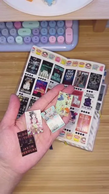 another quick reading log update! I just finished these books so let’s add their respective book covers to the back of my hobonichi weeks planner. I’m using the @Hanin Official HPRT mini printer!  #hanin #HPRT #miniprinter #readinglog #planner 