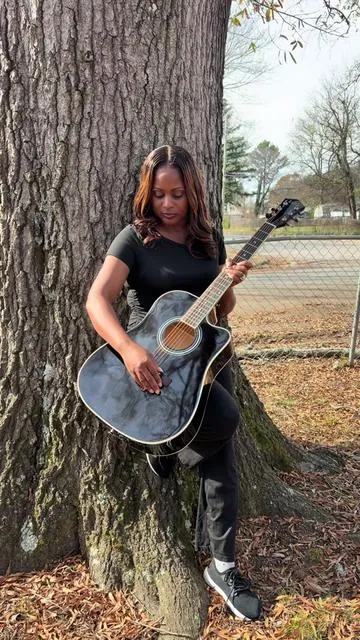 If you have been thinking about learning to play the guitar this one is a great place to start. It is beginner and intermediate friendly with a classic inlay design and a cutaway shape that makes reaching high notes easy. The 41 inch body and smooth neck make it comfortable for any player. It also comes as a complete kit with a padded shock proof case extra strings a tuner and everything you need to get started. Tap the cart to shop. #tiktokshopblackfriday #tiktokshopcybermonday #tiktokshopsparkcreator #tiktokshopcreatorpicks #creatorpicksambassador 