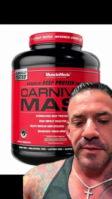 Proteina de res que te ayudará a aumentar tu masa muscular 💪💪 #proteinshake #massgainer #parati #beef #secret 