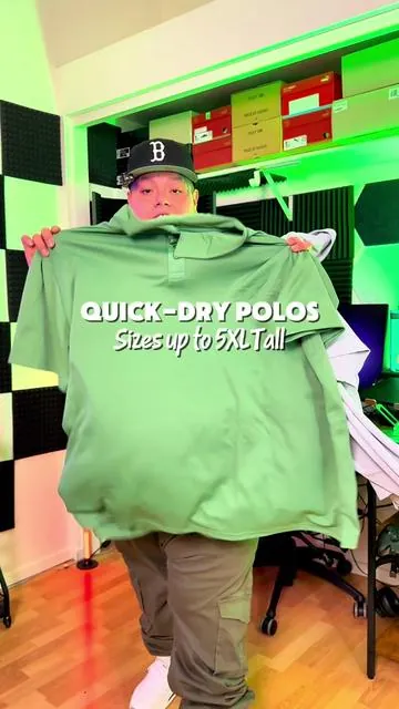 Quick-Dry Polo Shirts #quickdry #poloshirt #bigandtall #polos #tiktokshopholidayhaul 