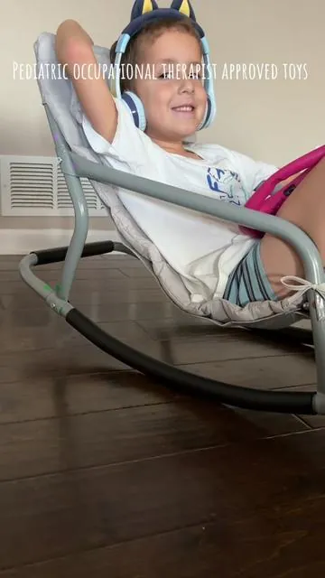 Sensory rocker! #occupationaltherapy #sensorytoys #rockingchair #kidsgiftideas #autism 