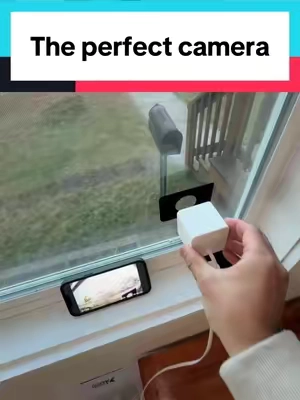 This is pretty much unstealable #tiktokshop #securitycamera #windowcamera #homefinds #homesecurity 