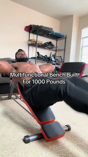 I use the Holiday Haul Bearbro Multi-Functional FID Bench in my garage and it delivers real value. I press heavy so I need stability. This bench supports 1000 pounds and stays solid under load. I switch from incline to decline to flat in seconds. I use the hyper back extension and Roman chair setup for my lower back and core. The ab sit up position keeps my midline strong. The built-in dumbbell storage keeps my space organized and saves floor room. I train in a small area with other equipment so I need gear that fits tight. This bench meets that need. Assembly took a few minutes. The materials feel high quality for the price. I use this bench for chest work, ab sessions, back extensions, and full body circuits. The adjustments let me follow any training phase. If you want one bench that handles strength work and accessory work without taking over your space, this one delivers. I recommend it for home gyms and outdoor setups. #adjustablebench #multifunctionalbench #gymequipment #tiktokshopholidayhaul #holidayhaul 