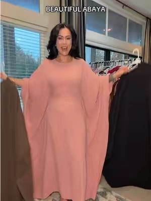 I can’t believe I’ve never put one of these on before. I am absolutely stunned by how flattering and beautiful this is. #abaya #modestdress #specialoccasiondress #tiktokshopcreatorpicks 