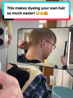 This is the easy way to dye your own hair! #3waymirror #dyedhair #dyeyourhair #dyeinghair #hairstyling 