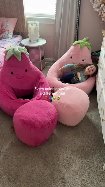 I’m going to need an adult size asap lol  #sweetcrispy #eggplantbeanbag #kidsbeanbags #beanbagchair #tiktokshopholidayhaul 