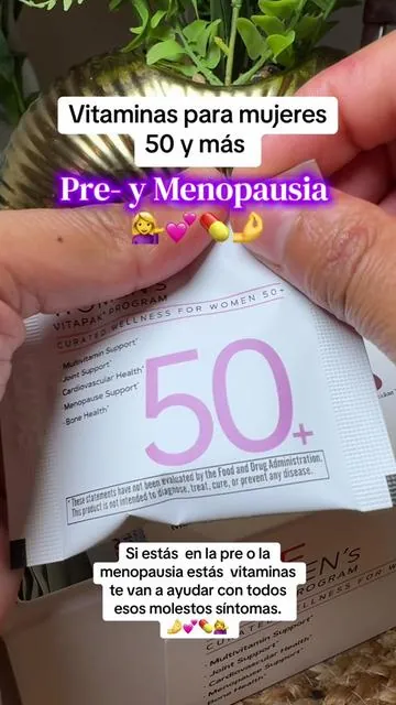 Vitaminas para mujeres 50 y más, ayudan con los síntomas de la pre y la menopausia.💁‍♀️💕💊🤌 si estás en esta etapa estas vitaminas van a ser tu apoyo.😍#fyp#vitamins#menopausia #gncvitapak #vitaminasparamujeres 