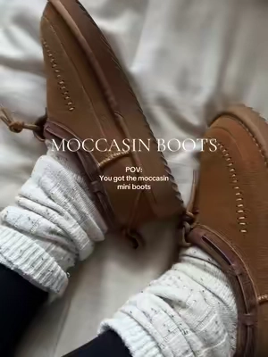 The most ADORABLE moccasin style mini boots by @Project Cloud Shoes 🤎  #boots#snowboots#moccasins#winterfashion#tiktokshopcreatorpicks 
