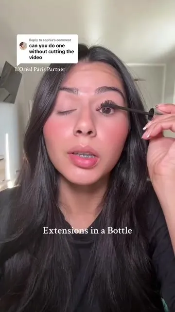 Replying to @sophiaLoreal Extrnsionist Mascara With No Cuts! Length Curl & Volume! #lorealparispartner #mascarareview #mascararoutine #tiktokshopholidayhaul #tiktokshopcreatorpicks 