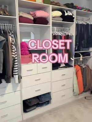Build your dream closet room 😍 #diyclosetsystem #closetroom #diycloset #tiktokshopholidayhaul 