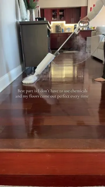 Best part is that I don’t use chemicals and my floors come out perfect every time. A steam mop deep cleans hardwood floors with hot steam that lifts grime, sanitizes, and leaves everything looking shiny and brand new. If you want that clean-home aesthetic for Christmas, this steam cleaning device is a total game changer. 🎄✨#christmasgiftideas #holidayshopping #giftguide #ExtremeCream #steamcleaning 