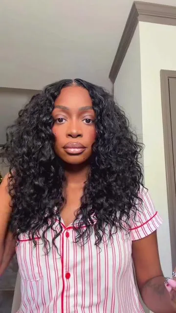 A literal throw on & go x @Frodio Hair  #frodiohair #glulesswigs #fyp 