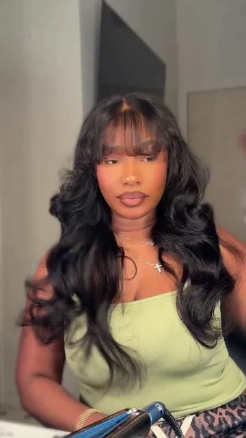 Pre everything bang wig from @UNice Hair @UniceHairCo @UNICE HAIR OFFICIAL #unicehair #bodywavewigwithbangs #TikTokShopBlackFriday #wiginstall #hairtutorial 