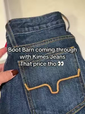 Kimes Ranch at Boot Barn… the only jeans that don’t fight me back. Smooth on the waist, sculpt in the hips,  #KimesRanchJeans #BootBarnStyle #DenimForDays #GenXStyleFinds #tiktokshopcreatorpicks results may vary