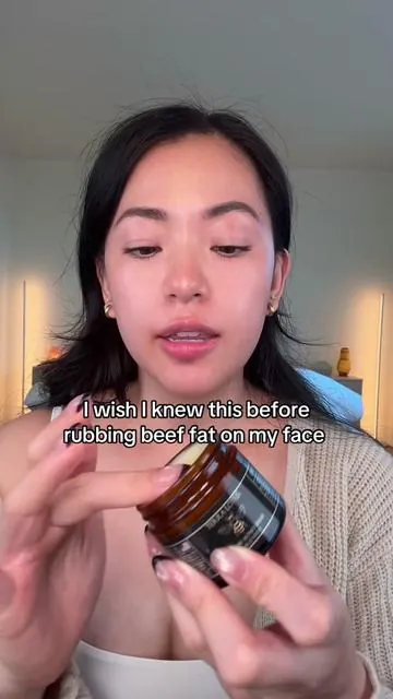 This beef tallow balm is the simplest, most nourishing moisturizer I’ve ever used. It’s made from grass-fed tallow, rich in vitamins A, D, E, and K, and it melts right into the skin to repair your barrier, calm irritation, and lock in long-lasting moisture. If you struggle with dry, sensitive, or winter -damaged skin, this is that back-to-basics, ancestral skincare that actually works. Perfect for face, lips, and body — clean, natural, and made to give you that healthy, hydrated glow.#beeftallow #holisticskincare #naturalmoisturizer #tiktokshopcreatorpicks #tallowskincare 