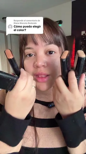 Respuesta a @Diana Marcela Redondo Espero les ayude a elegir su color✅ #foundationstick #foundationroutine #maquillaje #basedemaquillaje #concealer 