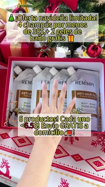 ¡Este champú REMIMPI es increíble! 💛 #CabelloFino #Calvicie: ¡hace que tu cabello sea más grueso y fuerte! Oferta especial ahora: ¡Compra 4 paquetes de champú y llévate 2 paquetes de gel de ducha gratis! ¡No te lo pierdas! ✨ #Blanqueamiento #REMIMPI #Tiktokshopholidayhaul