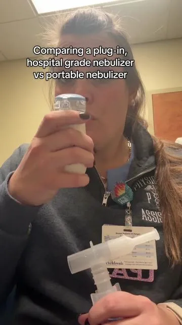 I’m still shocked to see the comparison from this portable, quiet, small rechargeable nebulizer and compare it to a urgent care nebulizer! These are so perfect to have at 2am when you need it or even just in your purse or your diaper bag! #portablenebulizer #nebulizer #rechargeable #tiktokshopholidayhaul #musthaveforparents 